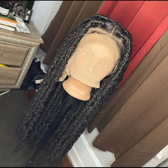 Human Hair Braided Wig - Picture 2 of 2